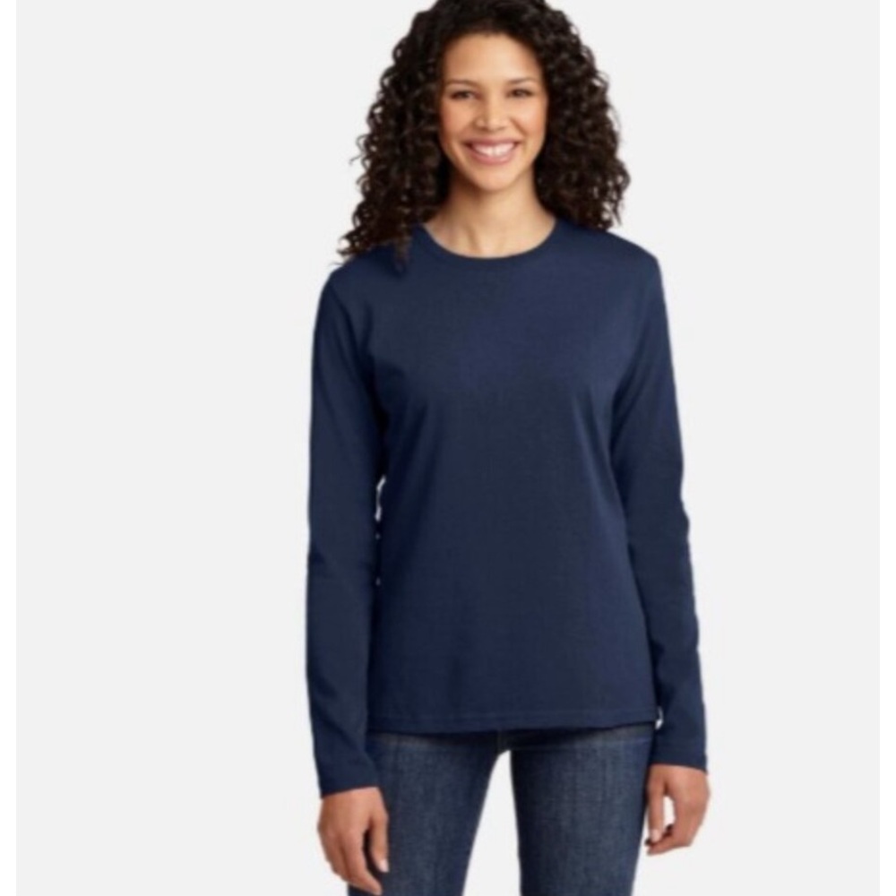 Well Worn Women's Dark Blue Long Sleeve Tee